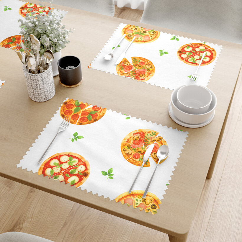 Teflon tafel placemat - Heerlijke pizza - set 2 stuks