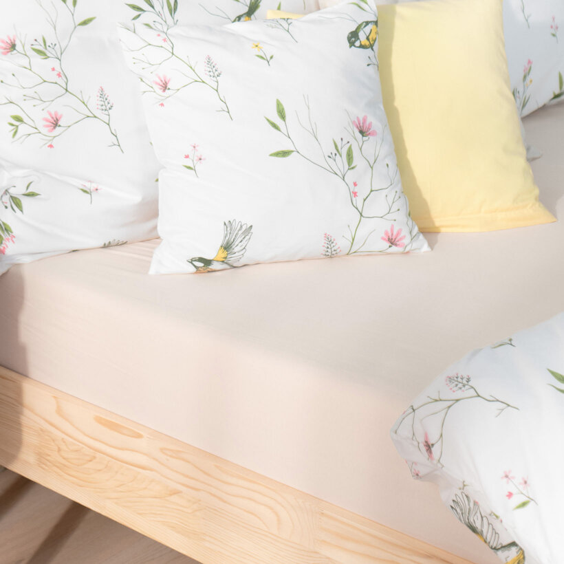 Jersey elastisch laken - beige
