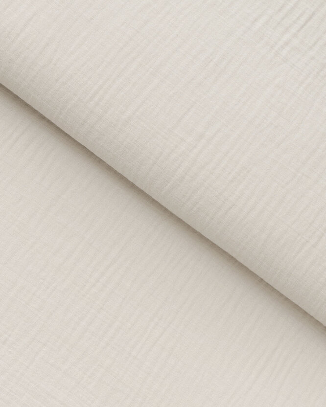 Mousseline stof - naturel
