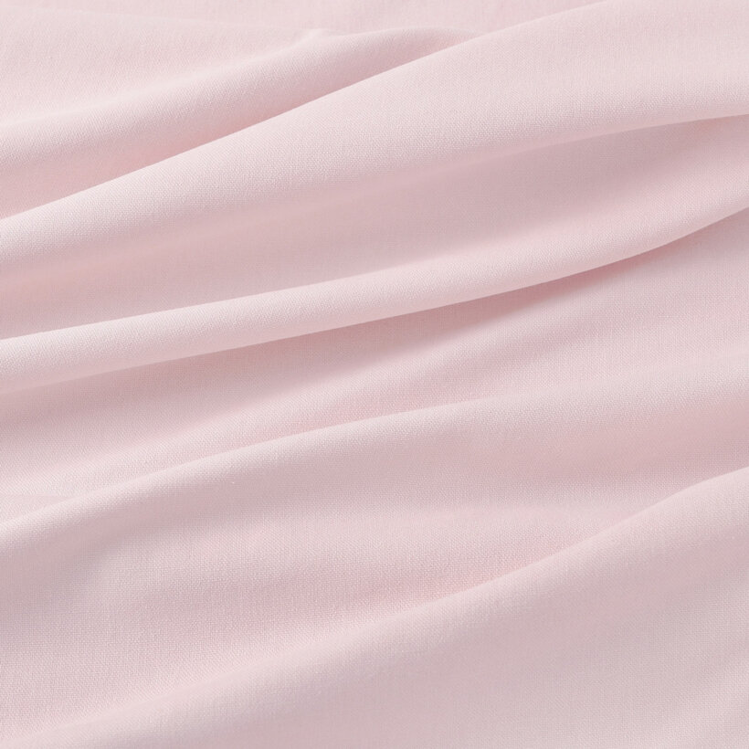 Hoekig tafelkleed van een linnenmix - poederroze
