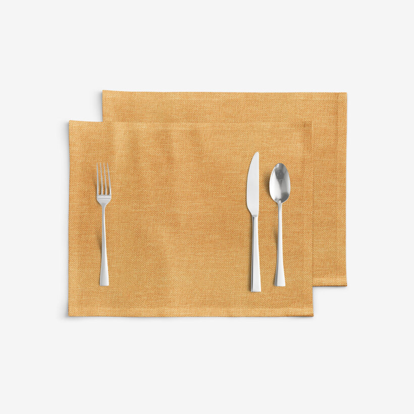 Tafelplacemat Peru - goud - set 2 stuks