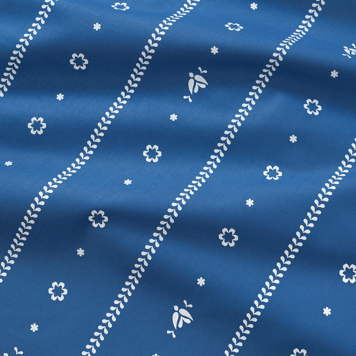 Hoekig tafelkleed 100% katoen renforcé - Na mú dušu op blauw