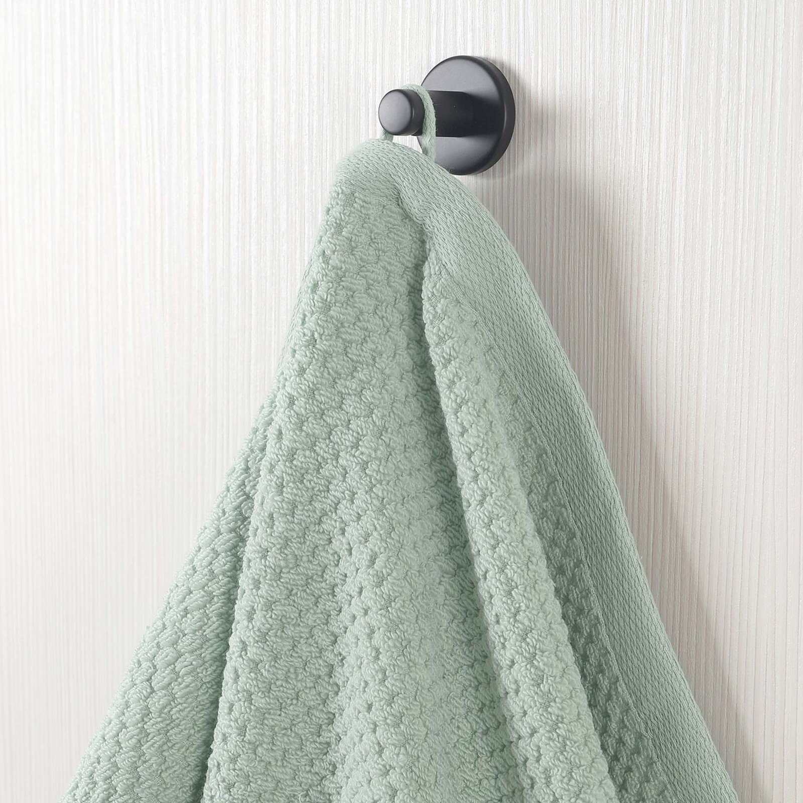 Katoenen badstof handdoek / badhanddoek Micro Pure - eucalyptus