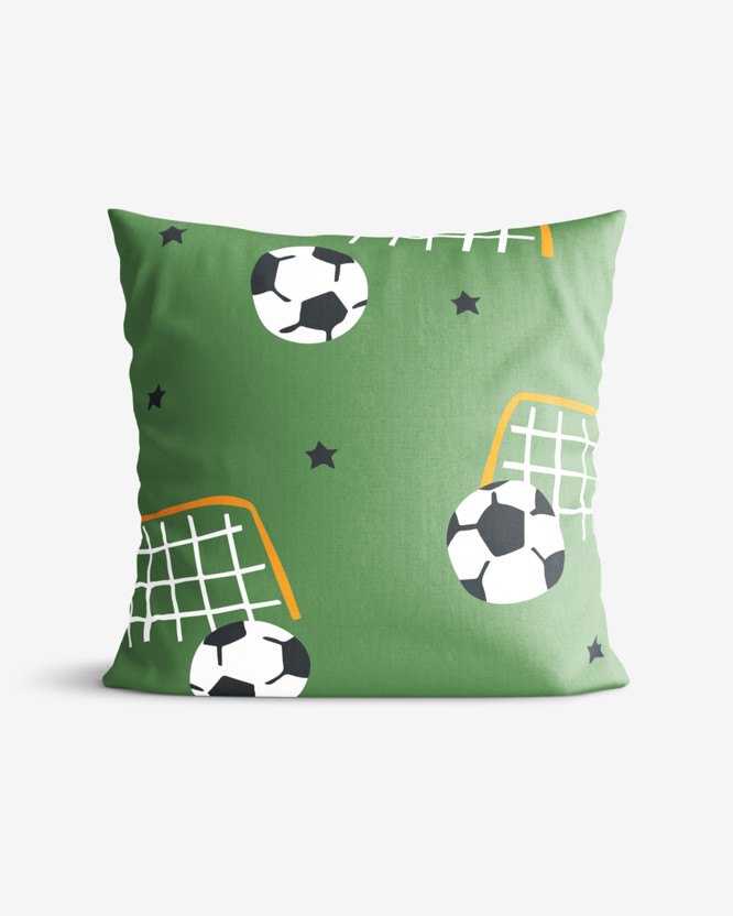 Katoenen kussensloop voor kinderen - Voetbalwereld