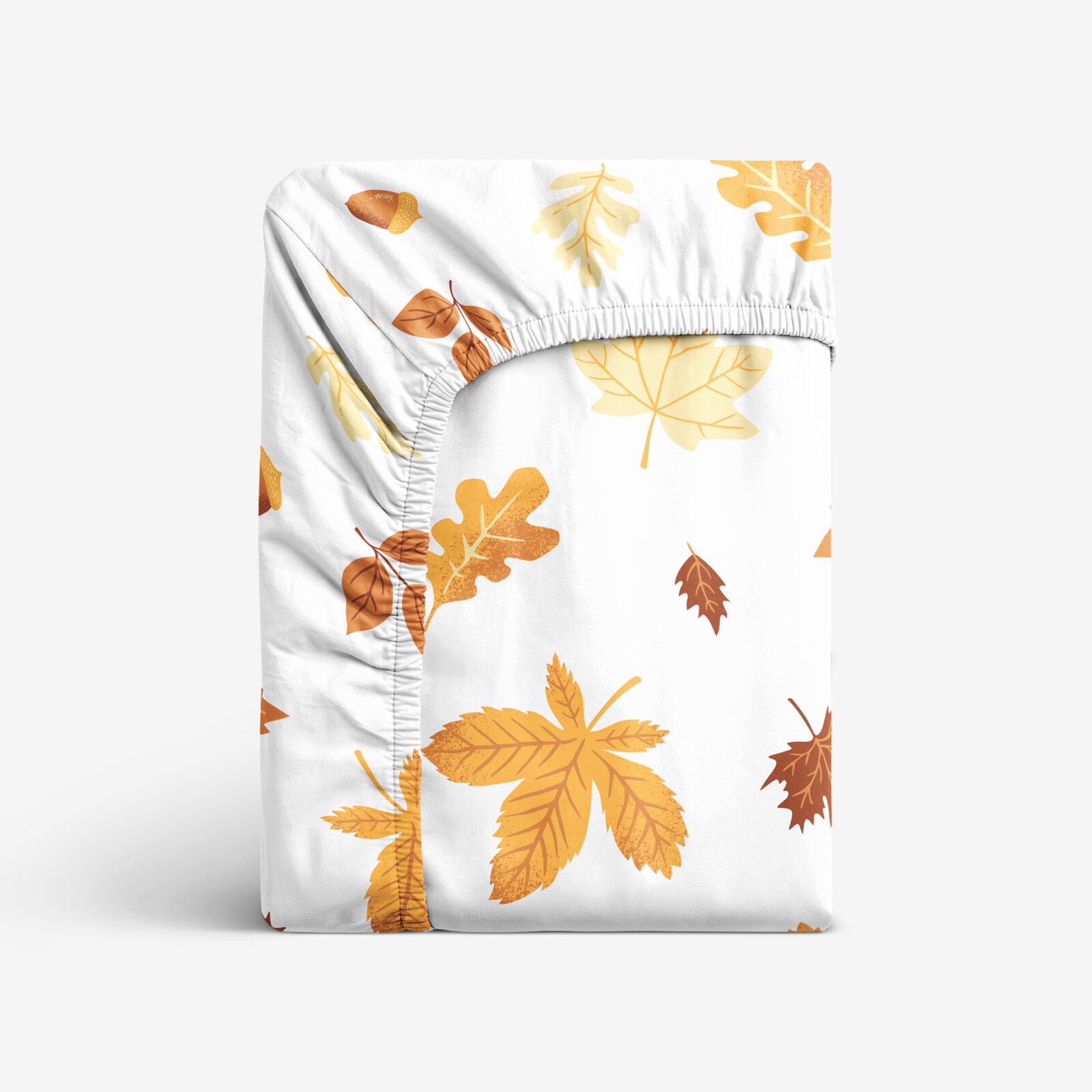 Katoenen hoeslaken - Herfstbladeren