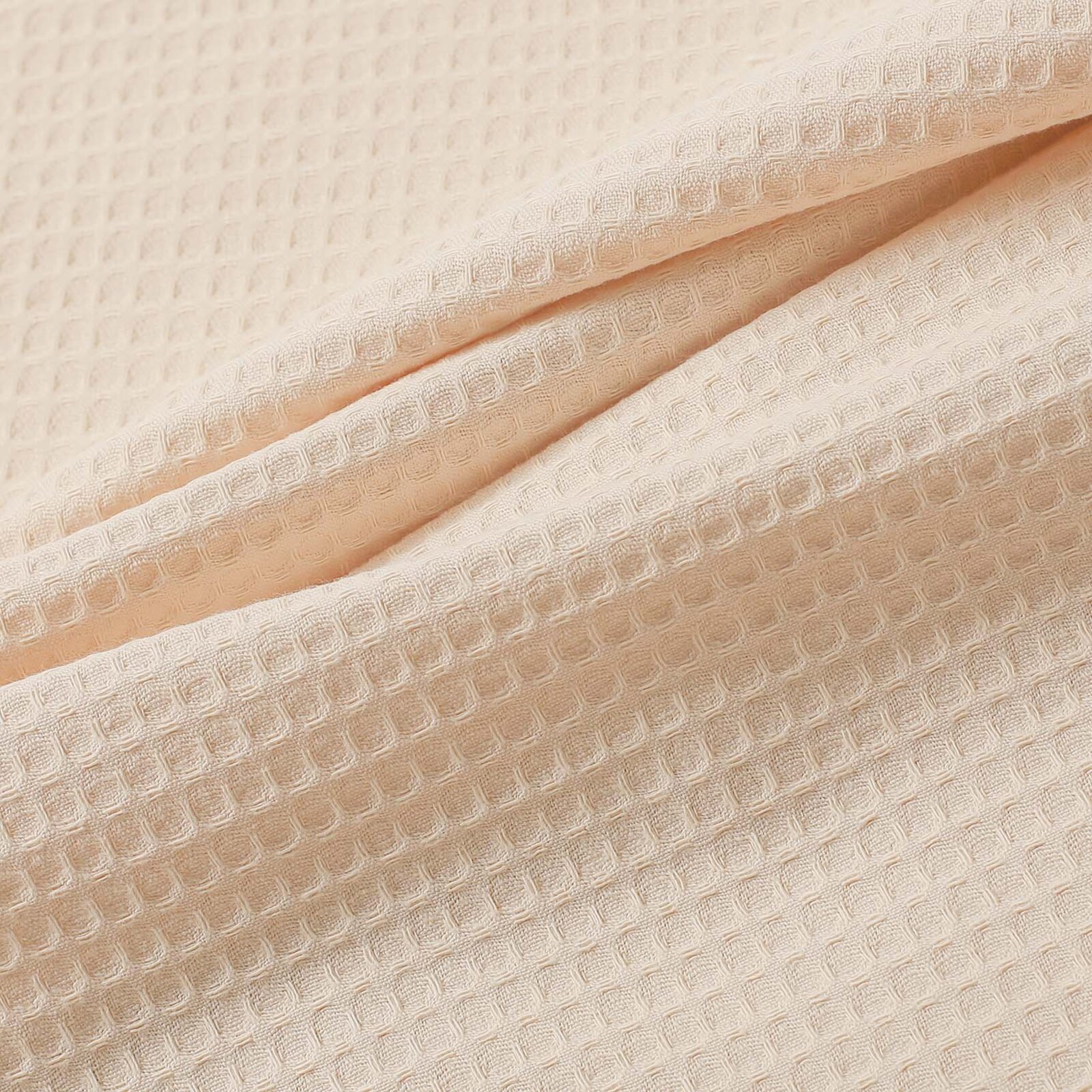 Geborduurde theedoek van wafeldoek - Olijven op beige