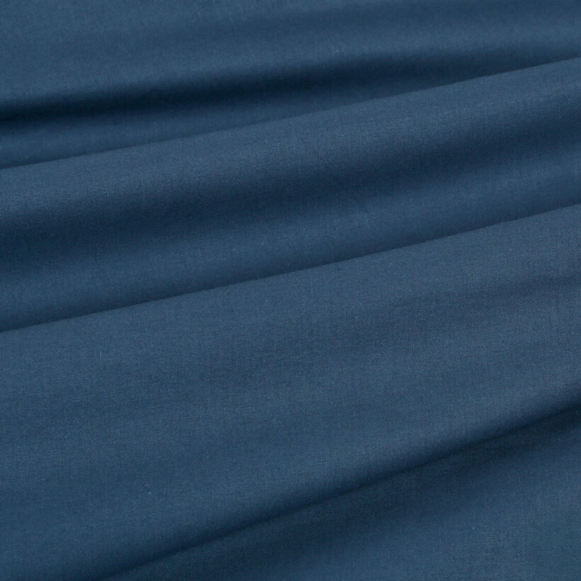 Katoenen dekbedovertrek - marineblauw
