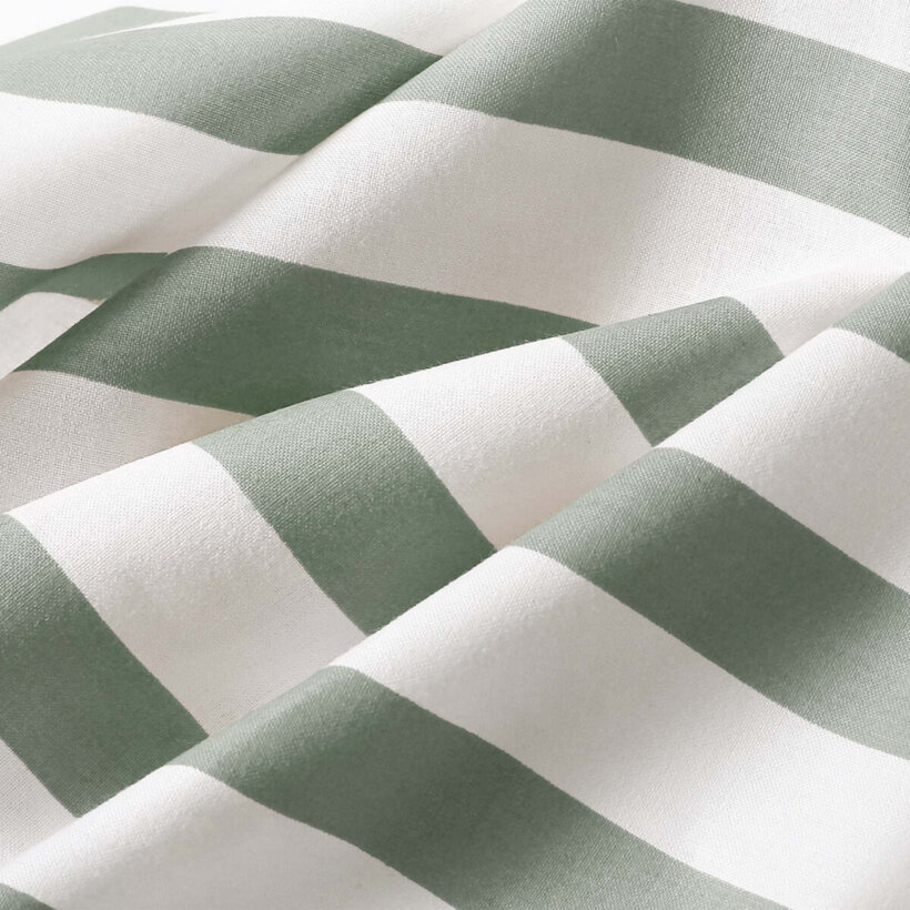 Kinder katoenen beddengoed - Autowereld met saliegroene streepjes