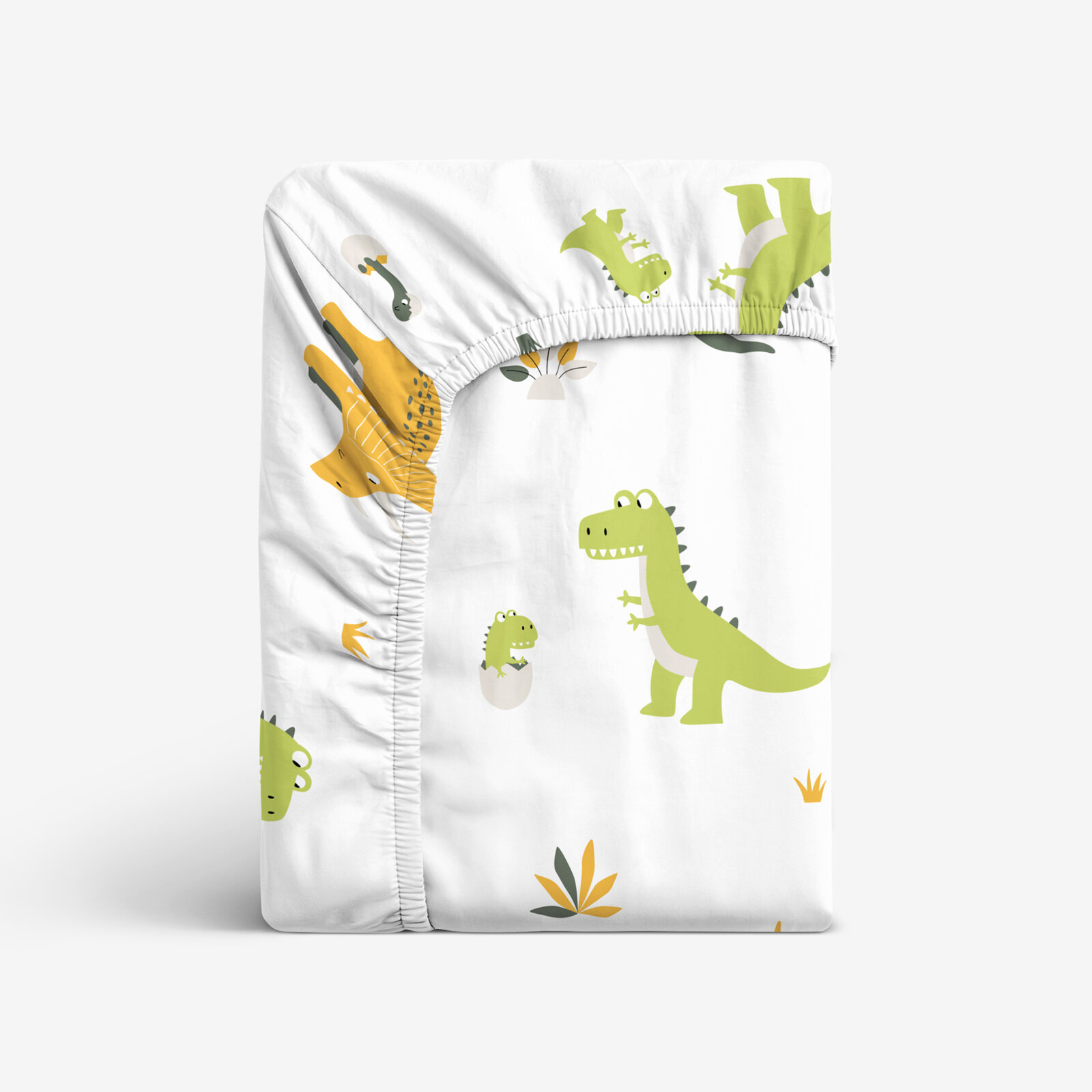 Katoenen hoeslaken voor kinderen - Dinosaurus avontuur