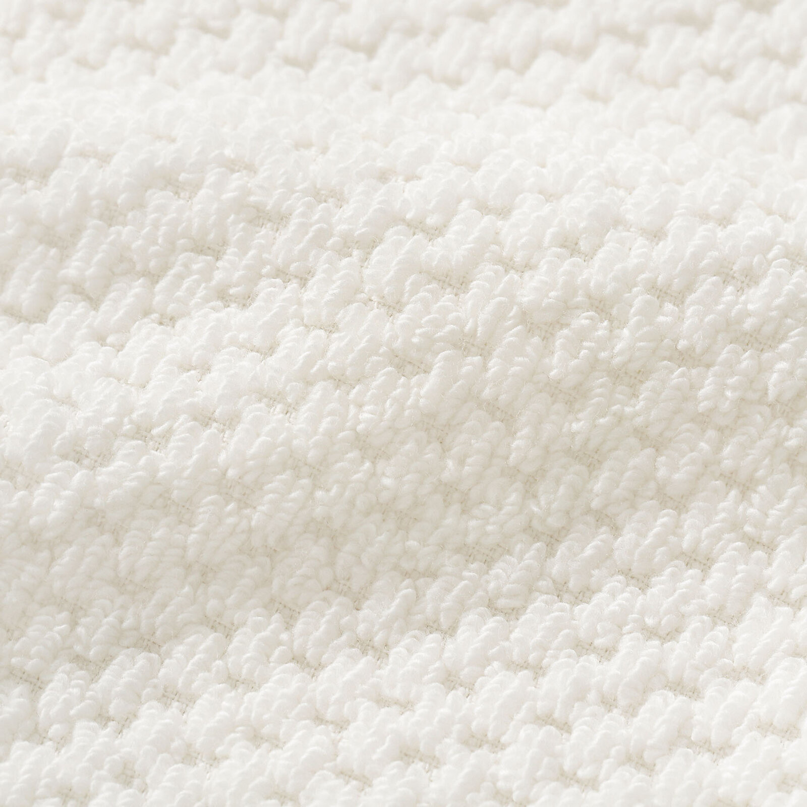 Katoenen badstof handdoek / badhanddoek Micro Pure - vanille