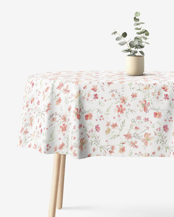Ovaal tafelkleed Valencia - Veldbloemen