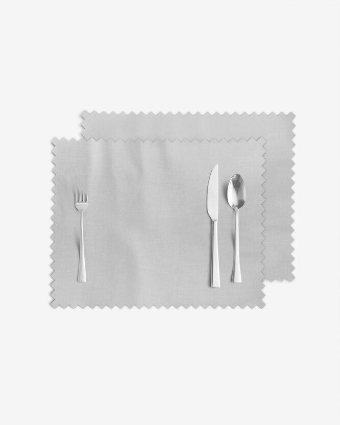 Tafelplacemat teflon - grijs - set 2 stuks