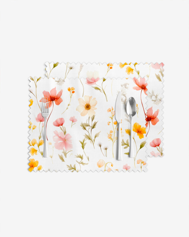 Teflon tafelplacemat - Bloemenparadijs - set van 2 stuks