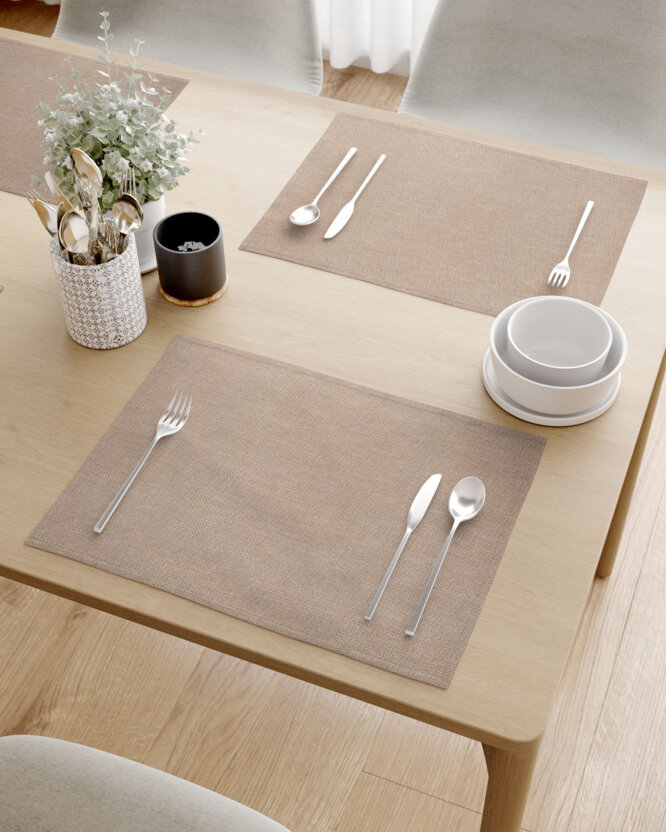 Tafelplacemat Peru - latte - set 2 stuks