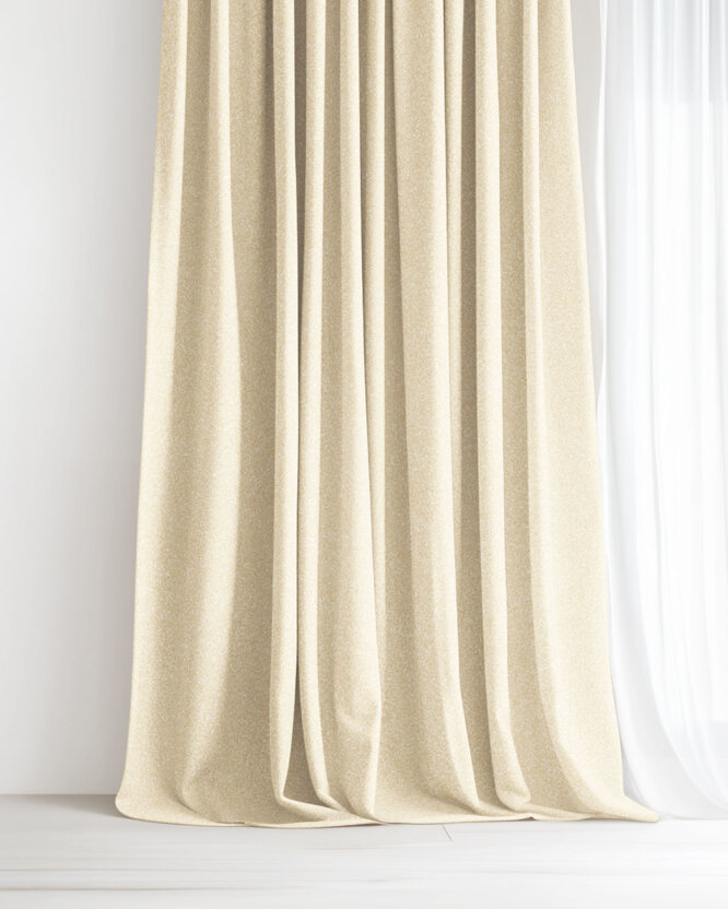 Decoratief exclusief gordijn - goud met glitters