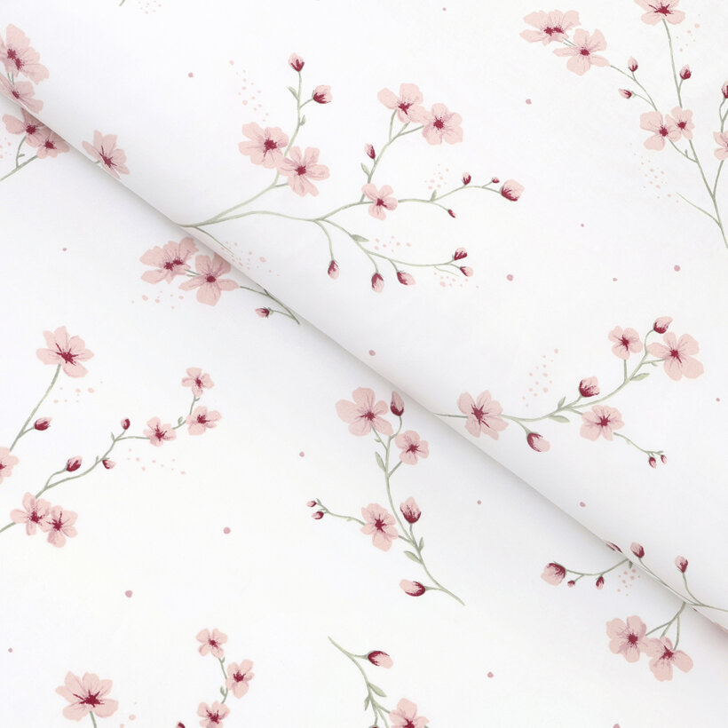 Katoen renforcé - Bloeiende sakura's