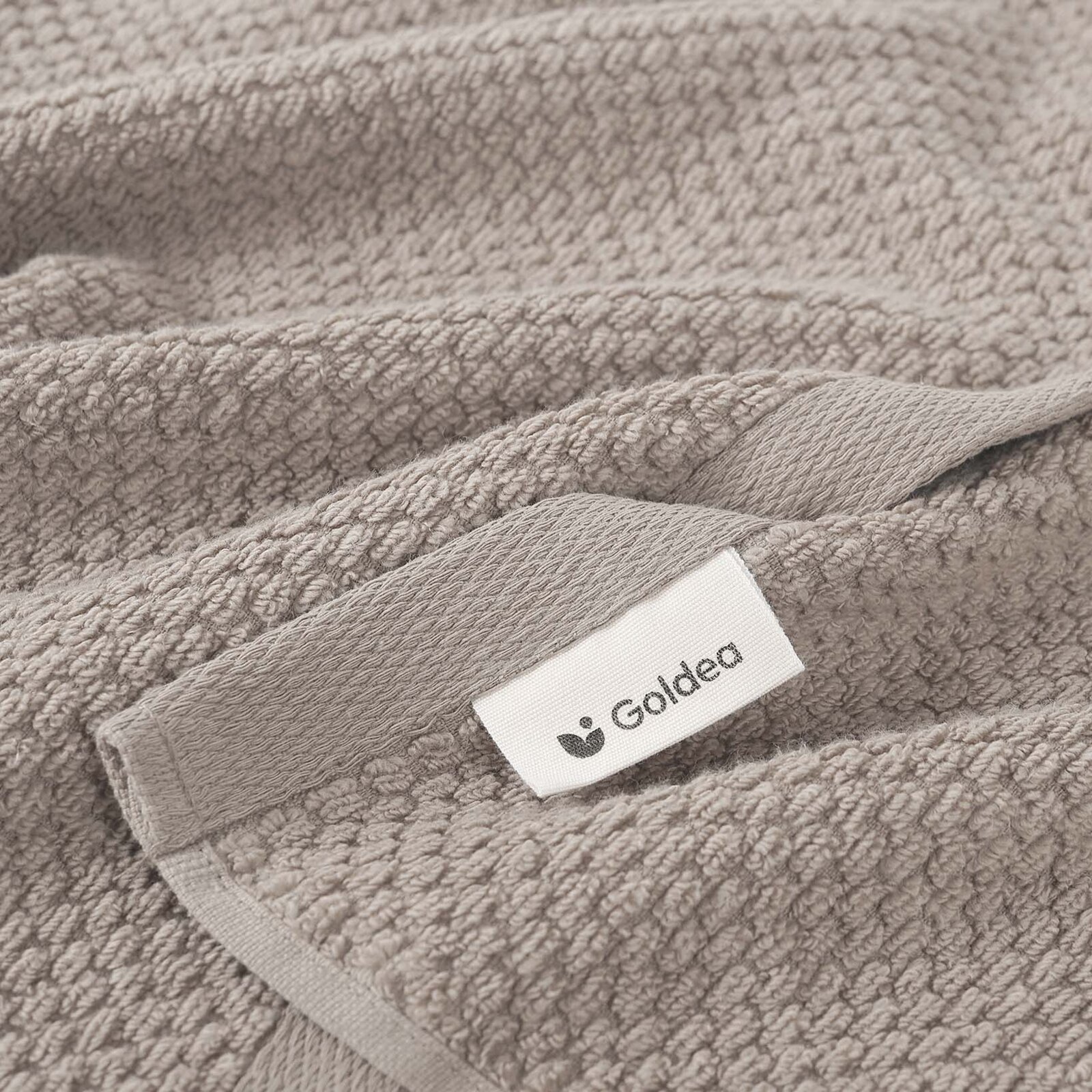 Katoenen badstof handdoek / badhanddoek Micro Pure - grijsbruin