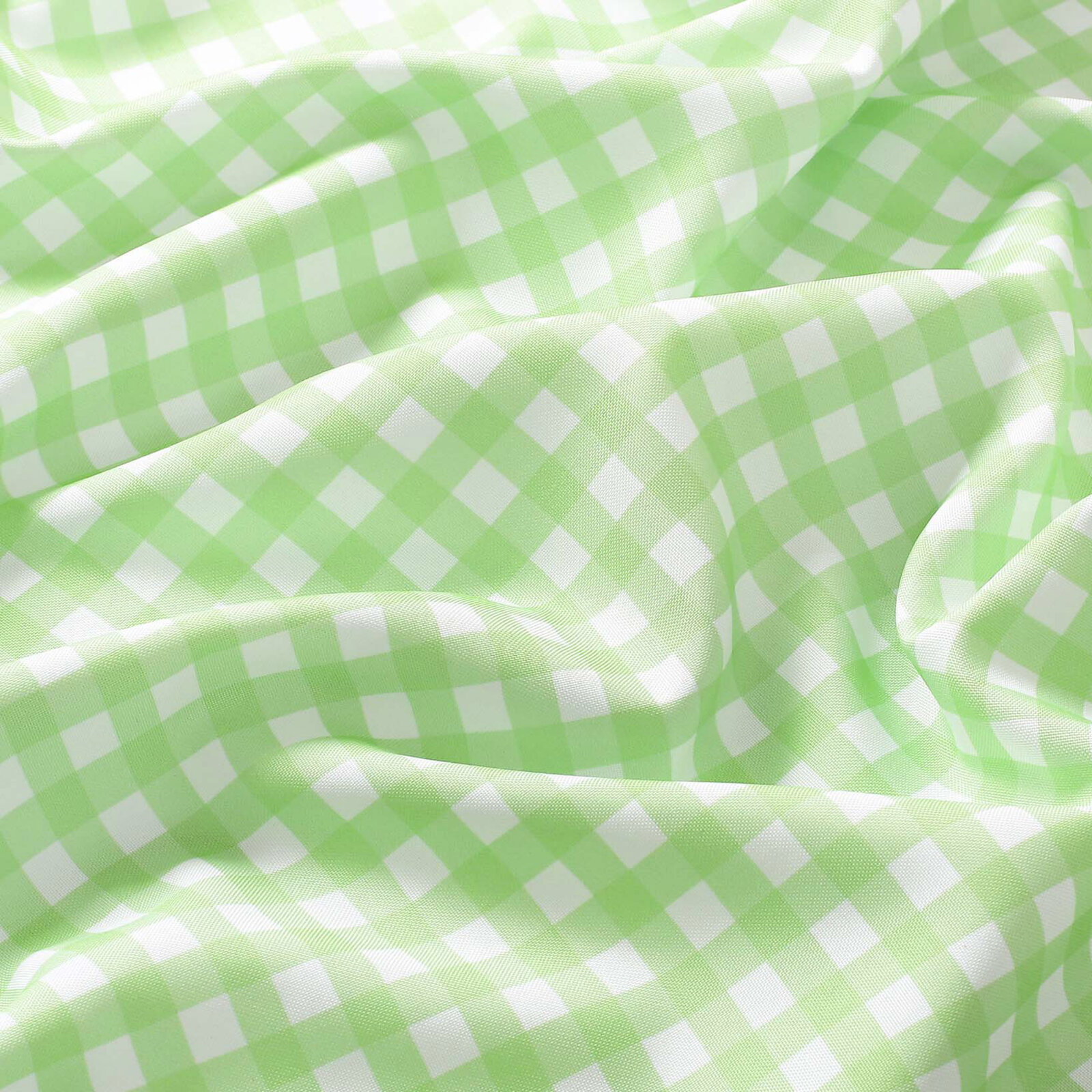 Hoekig teflon tafelkleed - Groene ruitjes