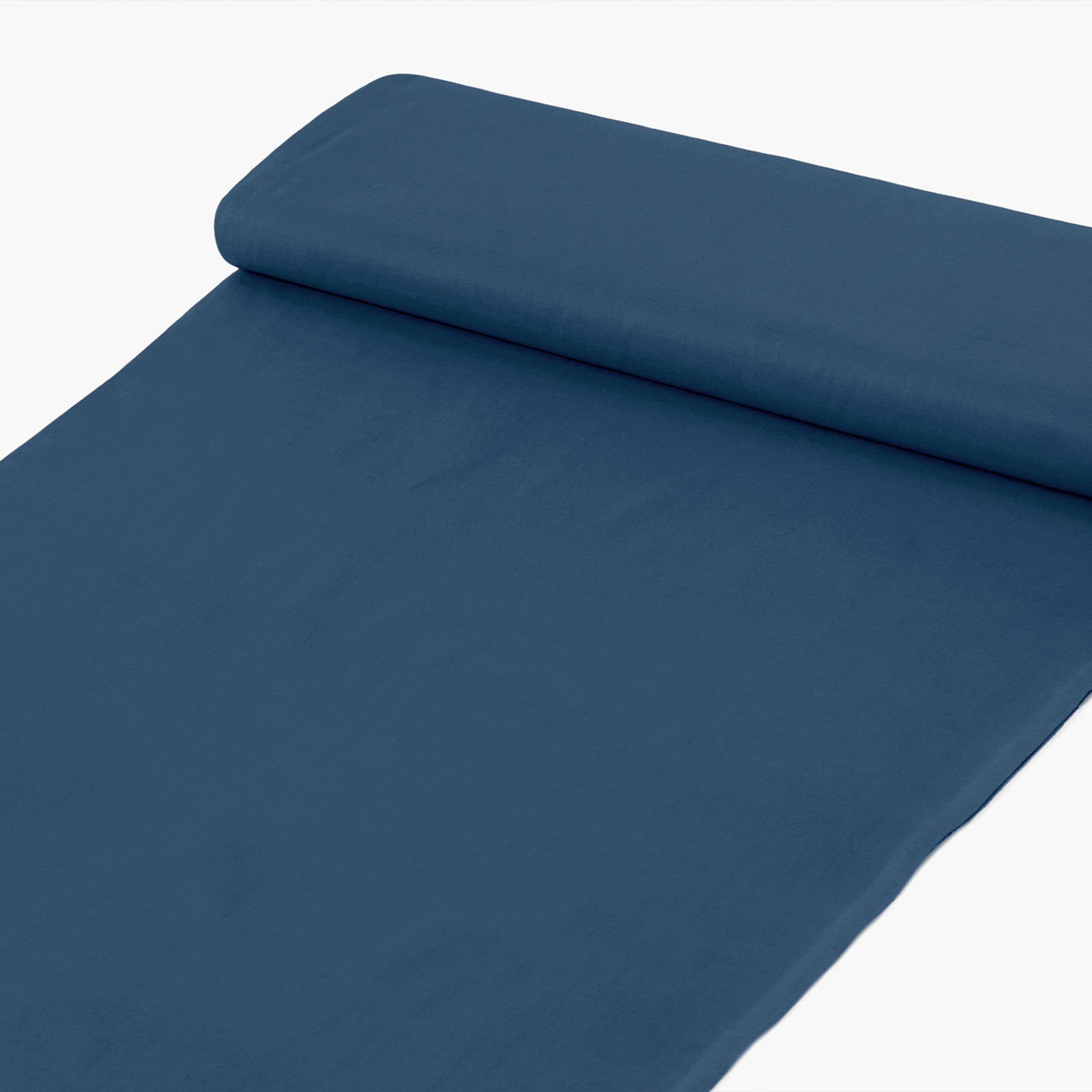 Katoenen effen stof - renforcé Suzy - marine blauw