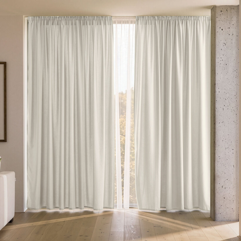 Decoratief gordijn Marbella - crème