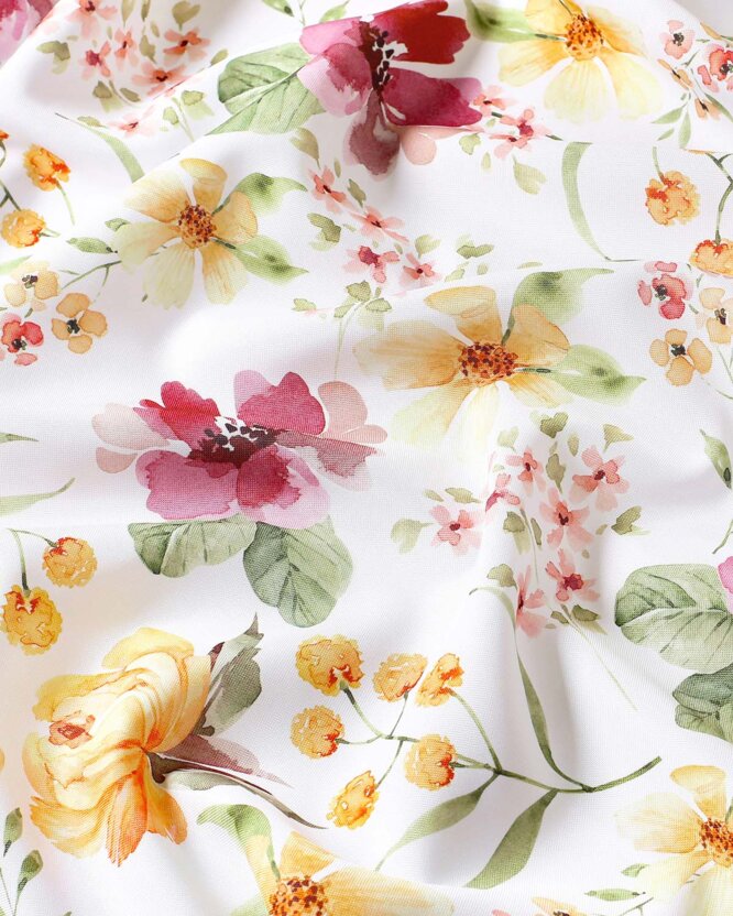 Decoratieve kussensloop Luca - Hibiscusbloemen