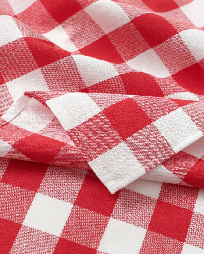 Keuken katoenen theedoek - Rode ruiten