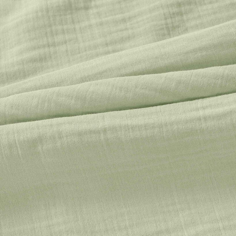 Mousseline stof - licht saliegroen