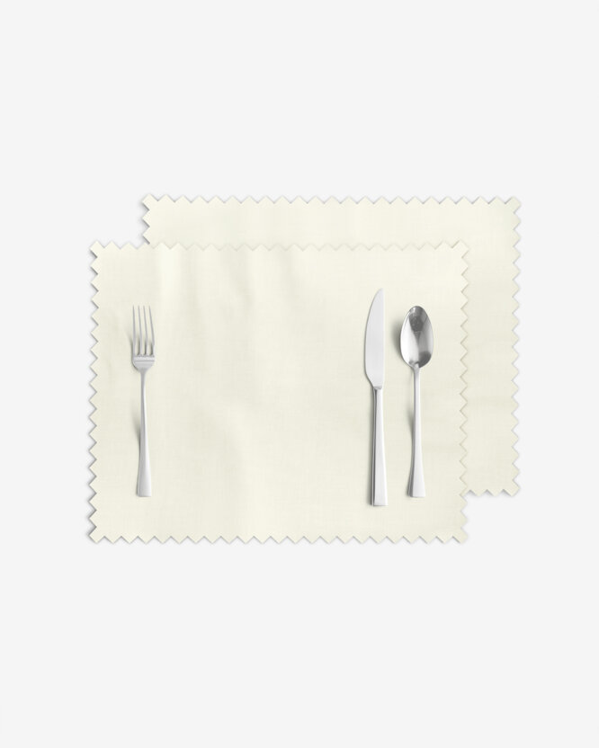 Tafelplacemat teflon - crème - set 2 stuks