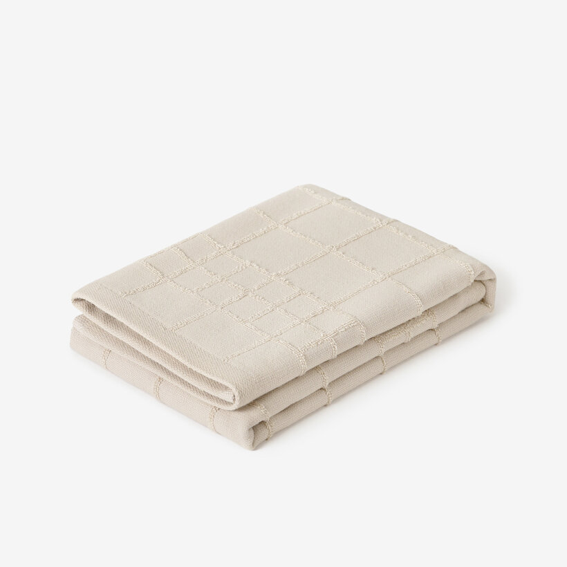 Badstof theedoek - beige