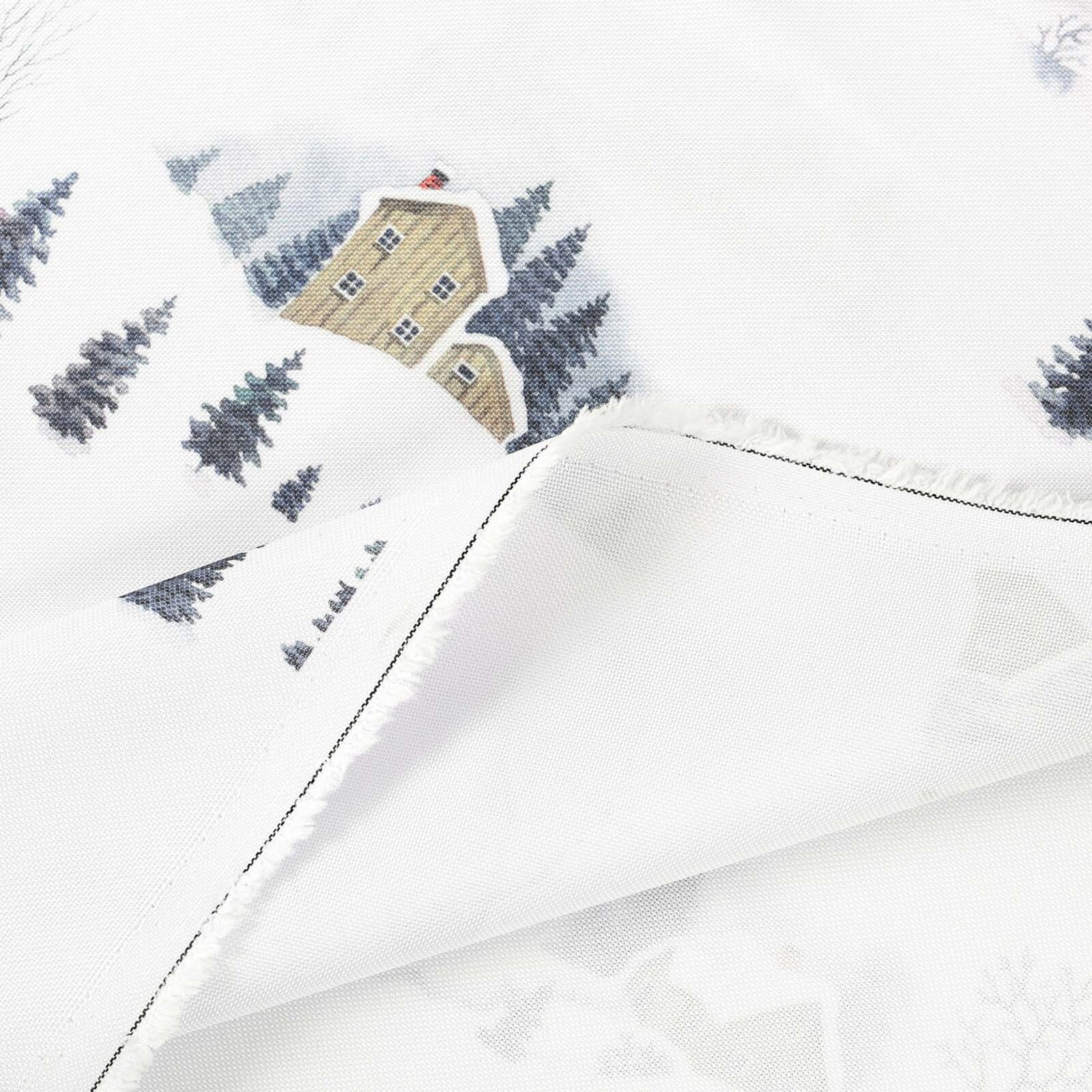 Tafelstof met tefloncoating - Winters landschap