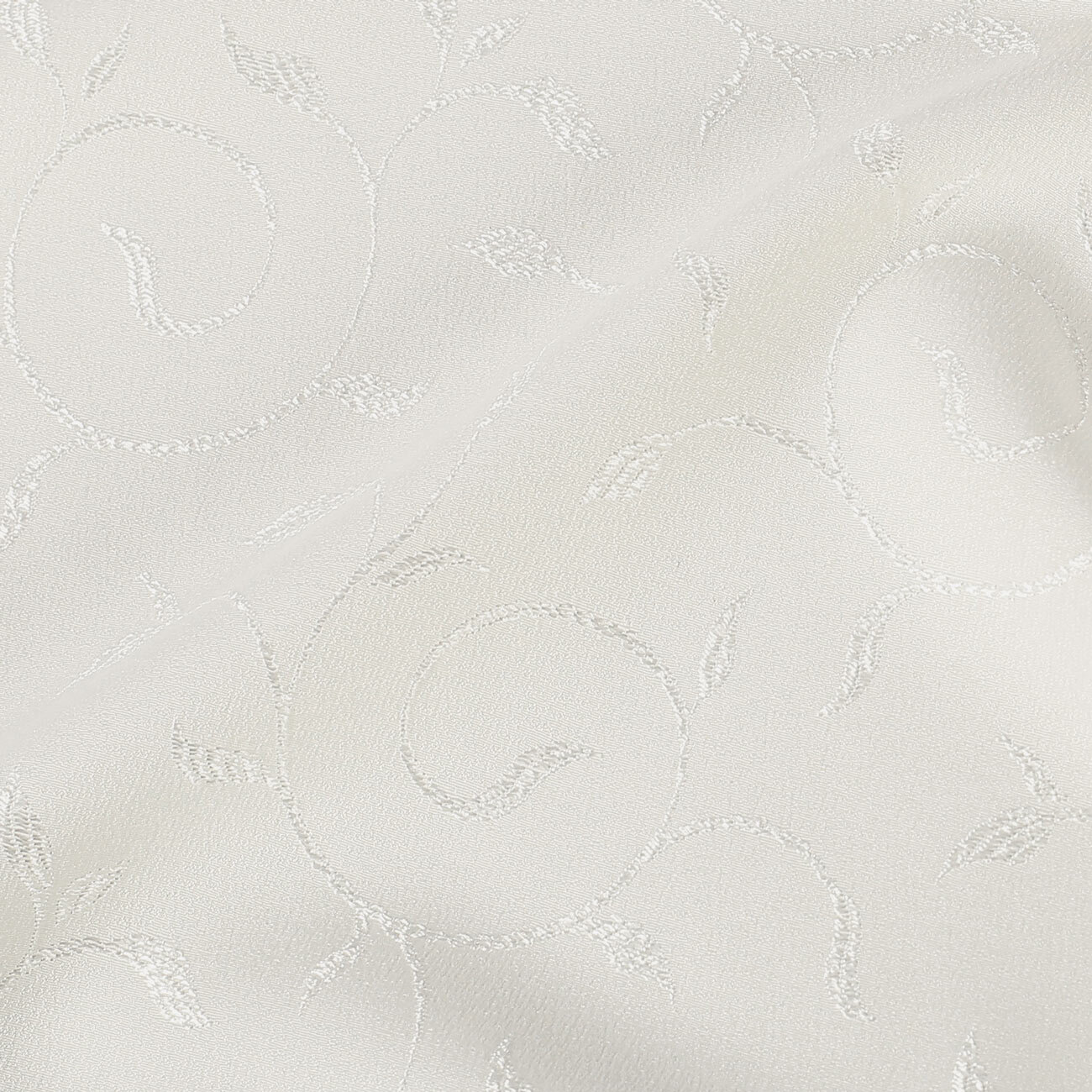 Tafelstof met tefloncoating - crème met grote ornamenten