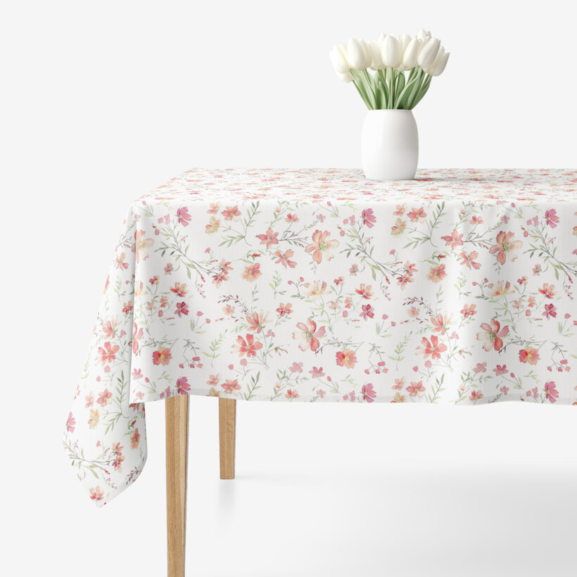 Hoekig tafelkleed Valencia - Veldbloemen