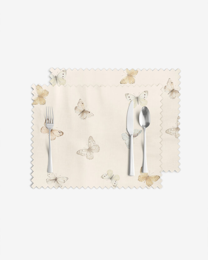 Teflon tafelplacemat - Vlinders - set 2 stuks