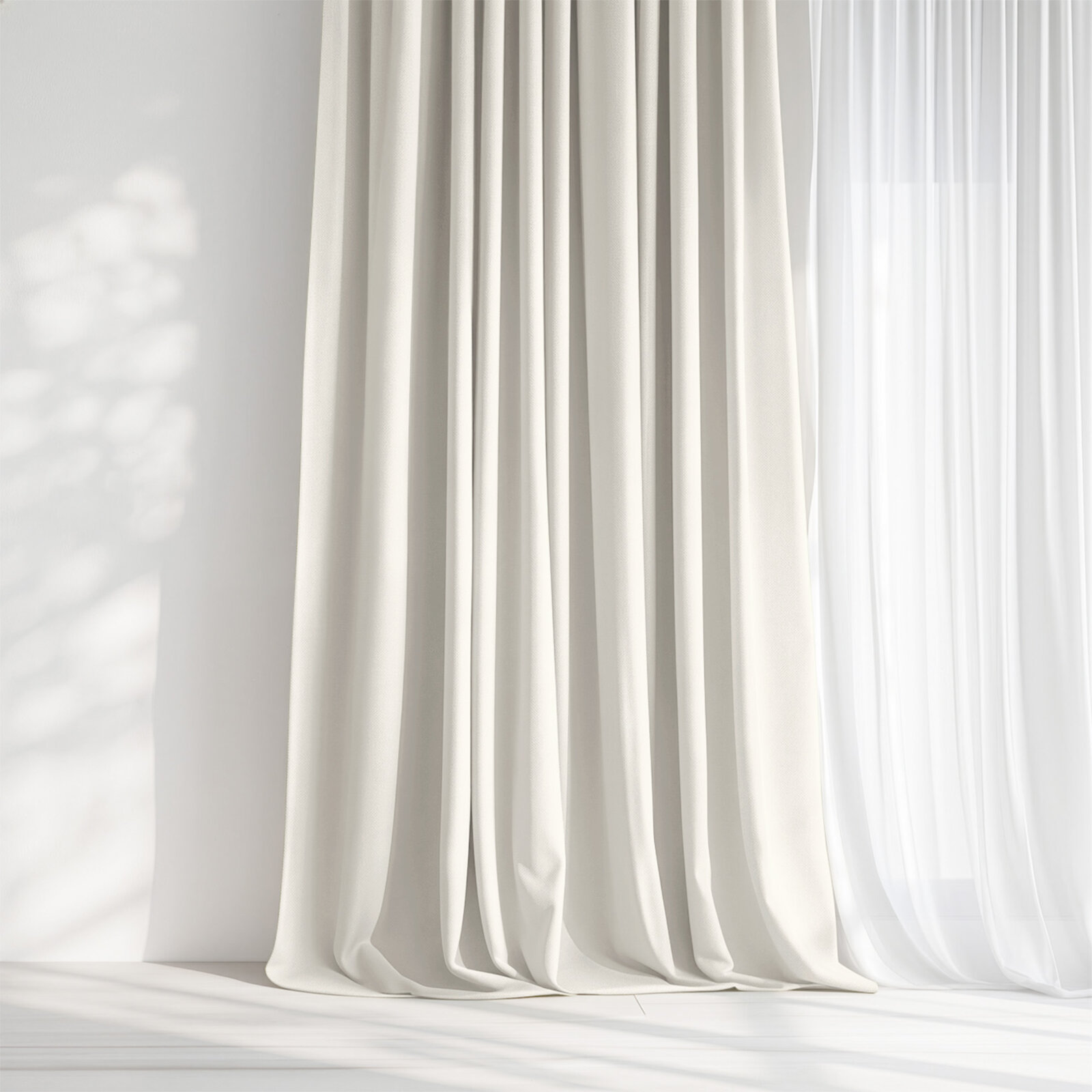 Decoratief gordijn Marbella - crème