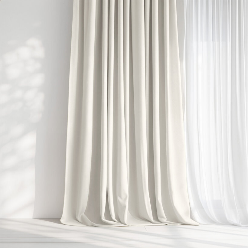 Decoratief gordijn Marbella - crème
