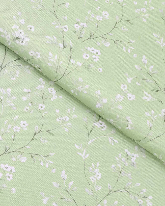 Stof met tefloncoating voor tafelkleden - Jasmijn bloemen
