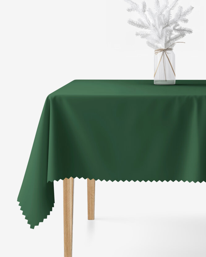 Hoekig teflon tafelkleed - donkergroen