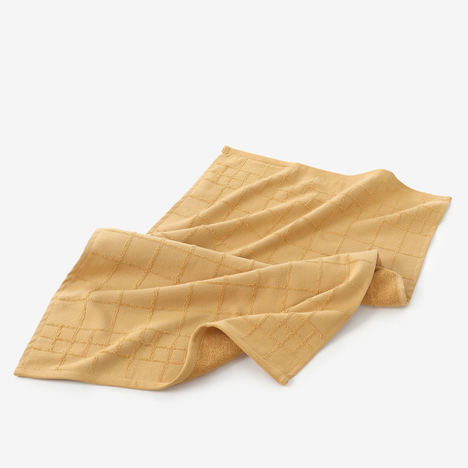 Keuken badstof theedoek - mosterdgeel