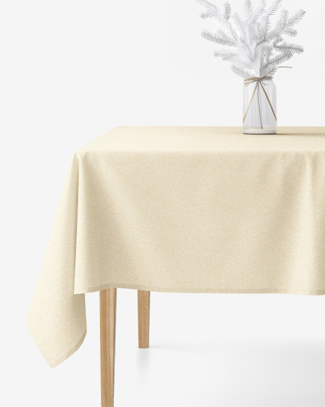 Exclusief hoekig tafelkleed - goud met glitters