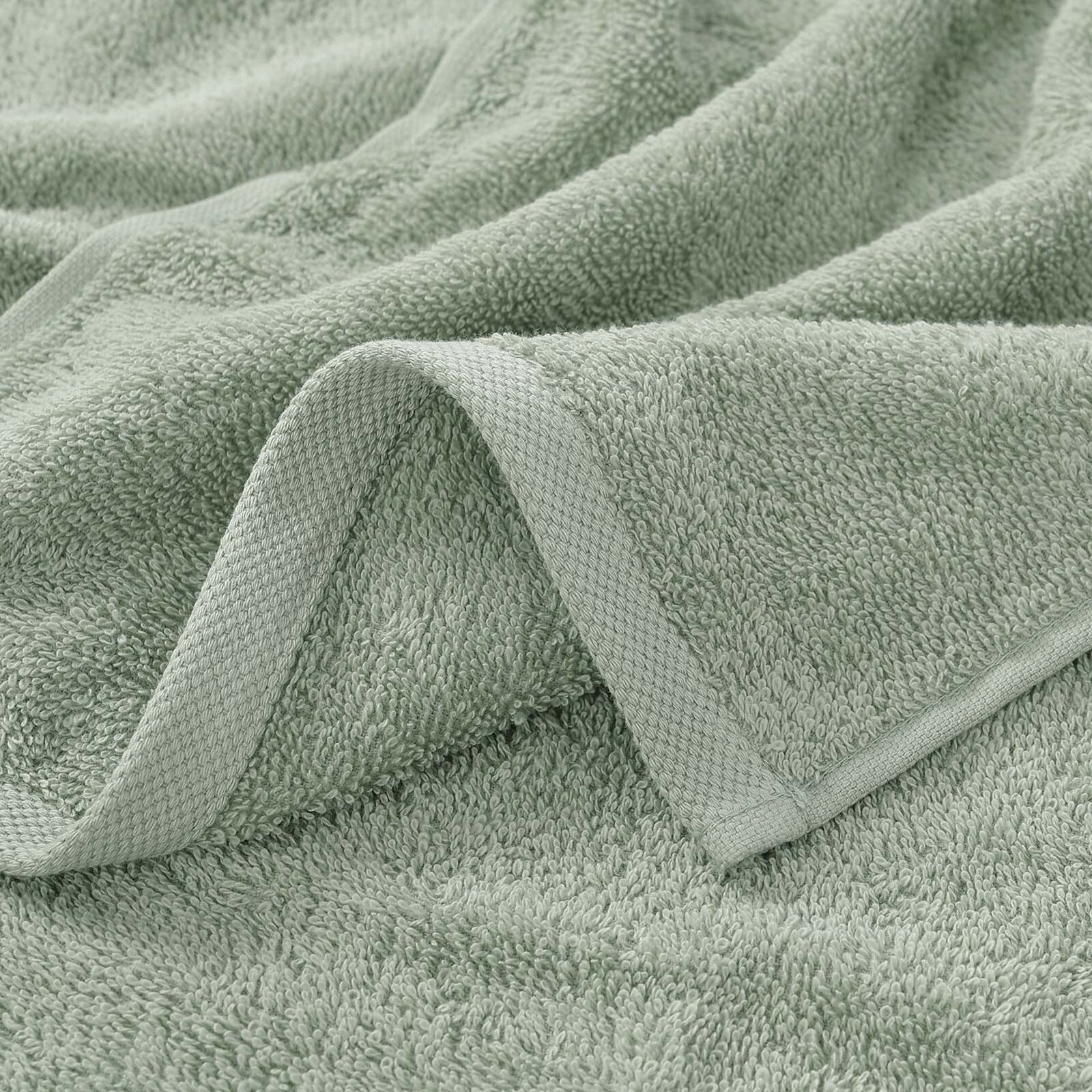 Badstof handdoek voor kinderen - Giraf op saliegroen