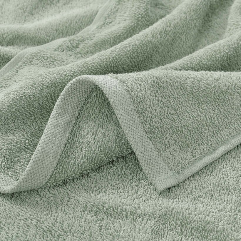 Badstof handdoek voor kinderen - Giraf op saliegroen
