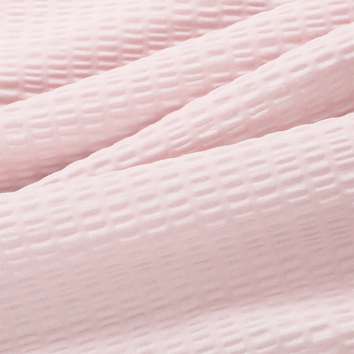 Crêpe beddengoed Duo - Roze strikjes met poederroze