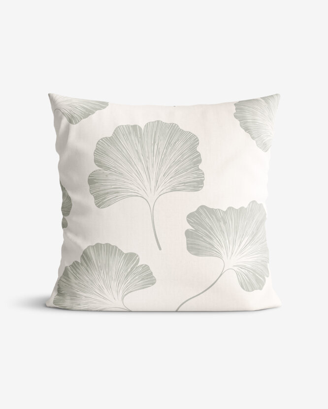 Katoenen kussensloop - Bladeren ginkgo
