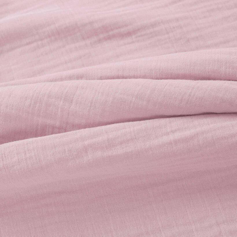 Mousseline stof - pastel roze