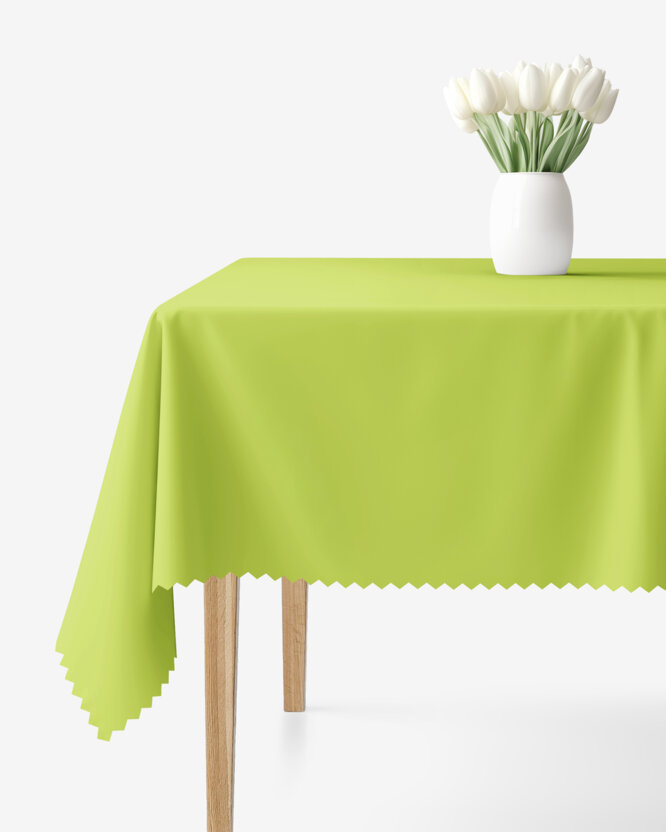 Hoekig teflon tafelkleed - groen