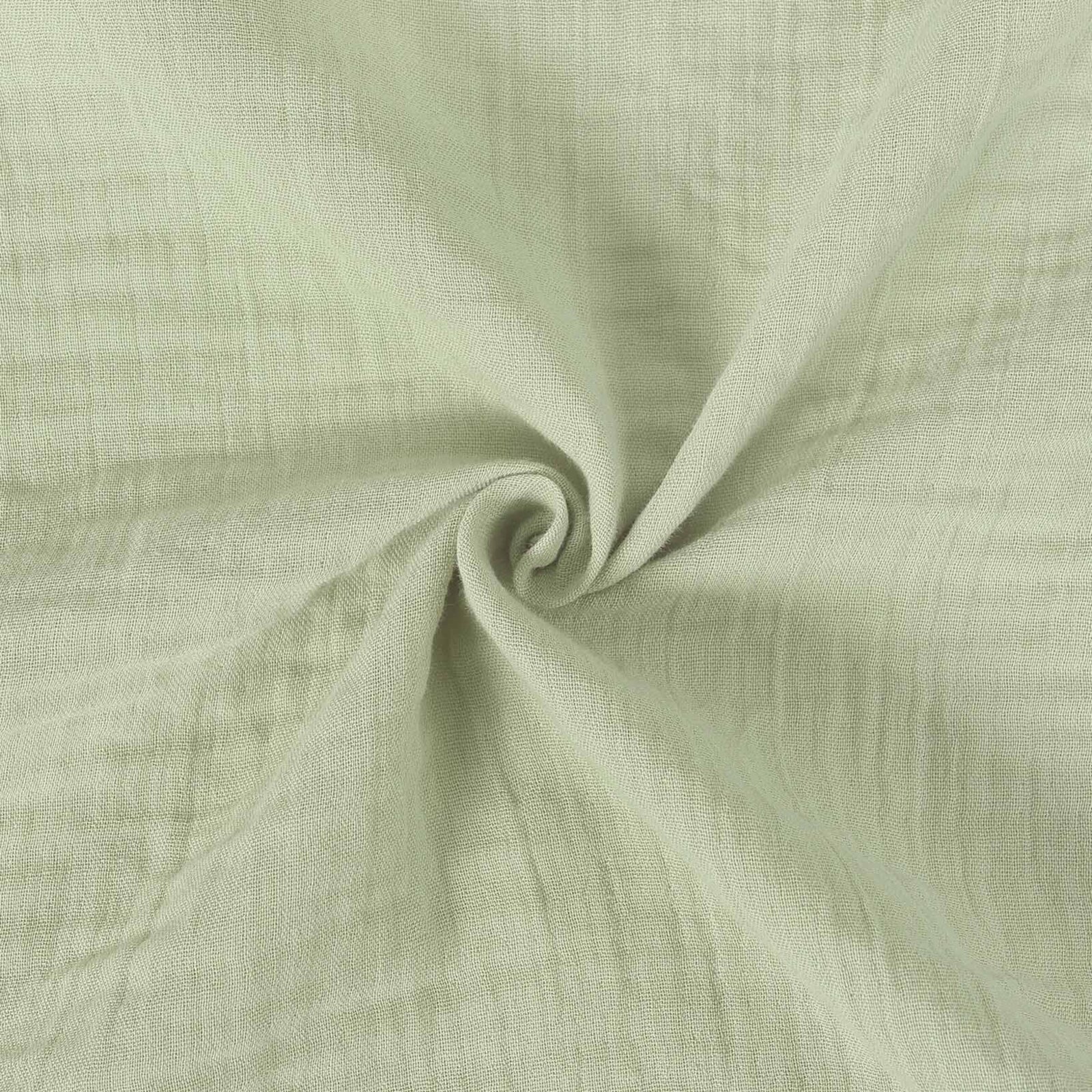 Mousseline stof - licht saliegroen