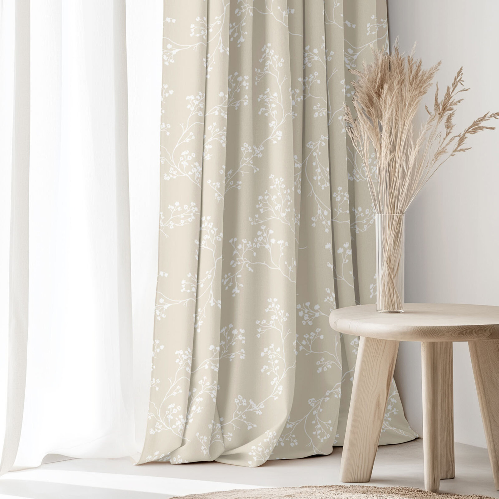 Decoratief gordijn Luca - Klimplanten