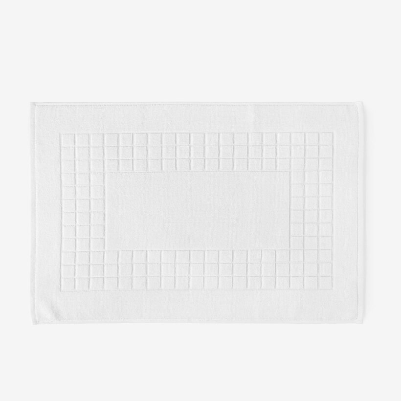 Badkamer badstof mat Mozaika - wit