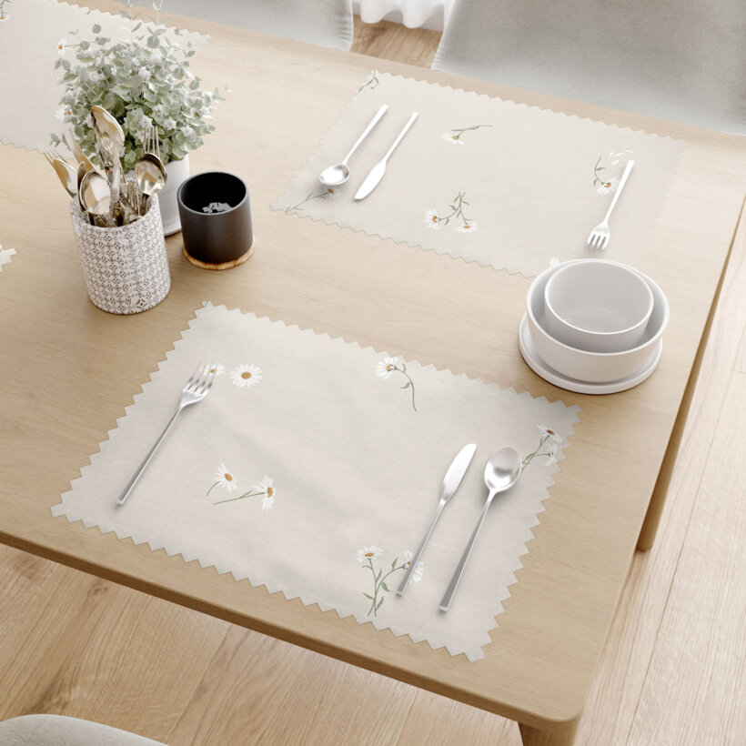 Teflon tafelplacemat - Madeliefjes - set van 2 stuks