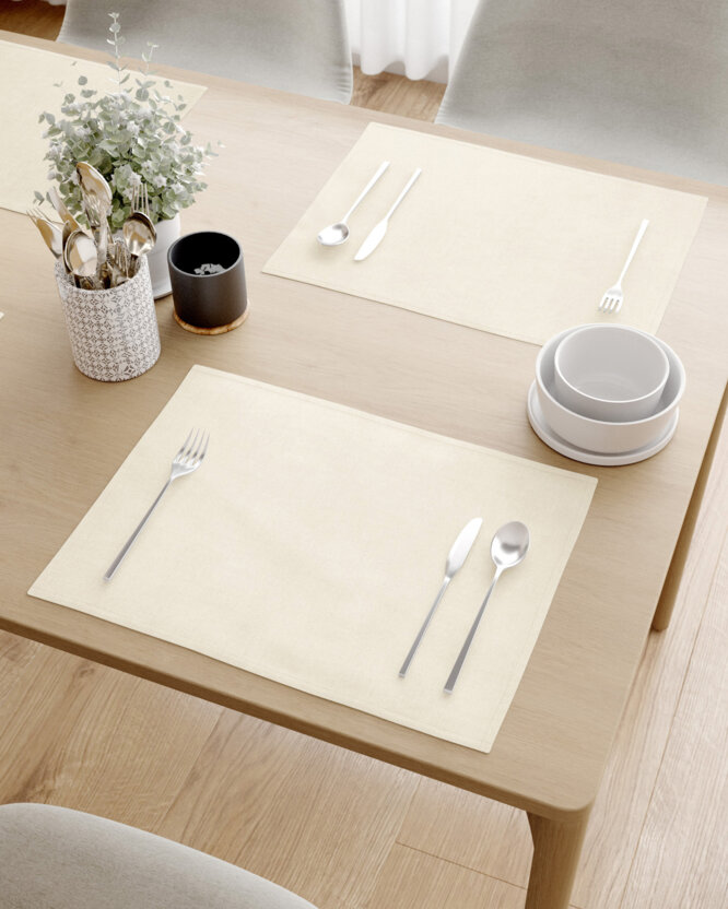 Tafelplacemat Malaga - crème - set 2 stuks